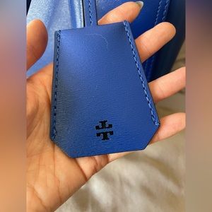 Royal blue Tory Burch tote bag
